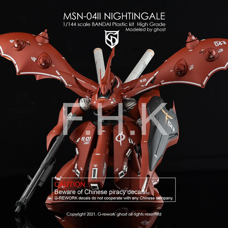 G-Rework Decal - HGUC MSN-04II Nightingale Use