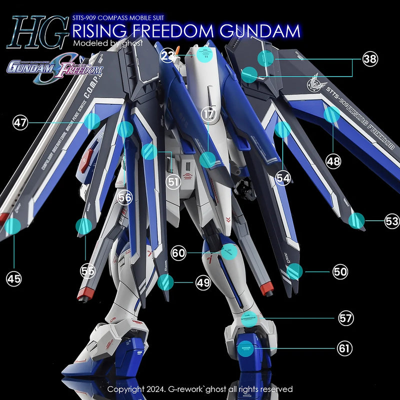 G-Rework Decal - HGCE STTS-909 Rising Freedom Gundam Use