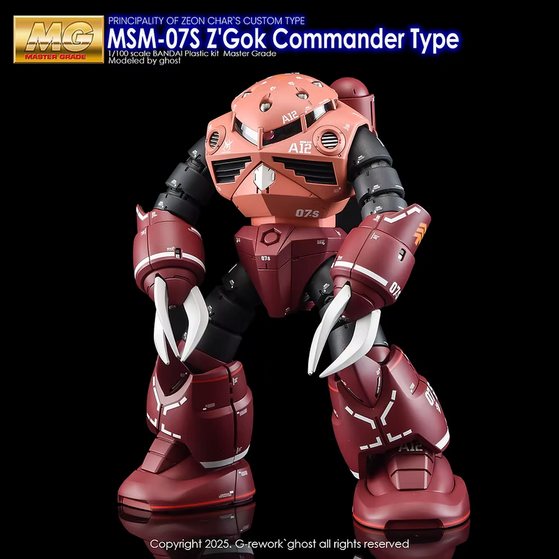G-Rework Decal - MG MSM-07S Char's Z'Gok Use