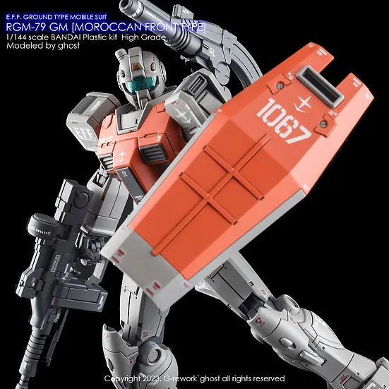 G-Rework Decal - HG Gundam Cucuruz Doan's Island RGM-79 GM Moroccan Front Type Use