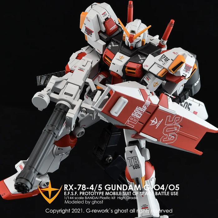 G-Rework Decal - HGUC RX-78-5 Gundam G05 Use