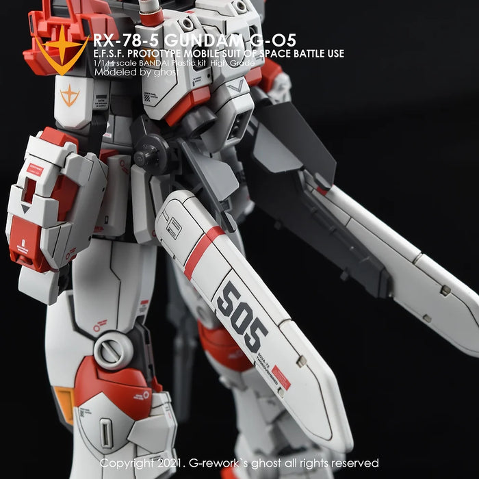 G-Rework Decal - HGUC RX-78-5 Gundam G05 Use