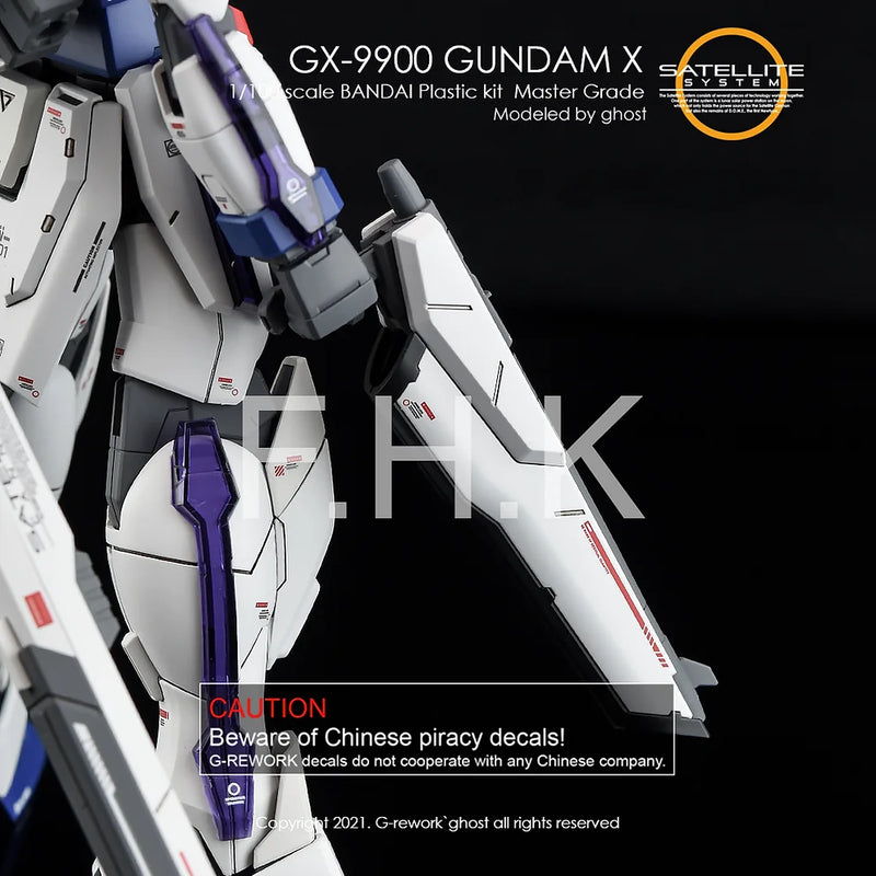 G-Rework Decal - MG GX-9900 X Gundam Use