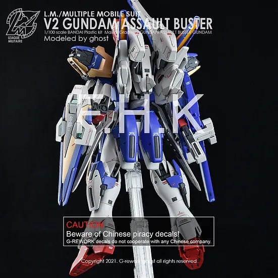 G-Rework Decal - MG LM314V23/24 V2 Gundam Assault Buster Ver.Ka Use