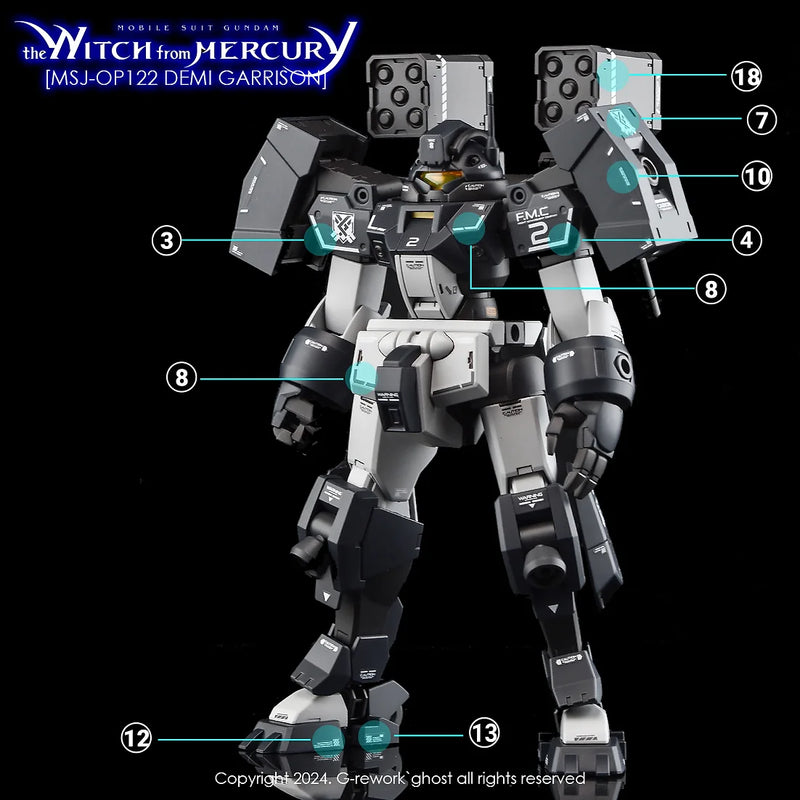 G-Rework Decal - HG Witch from Mercury Demi Garrison Use
