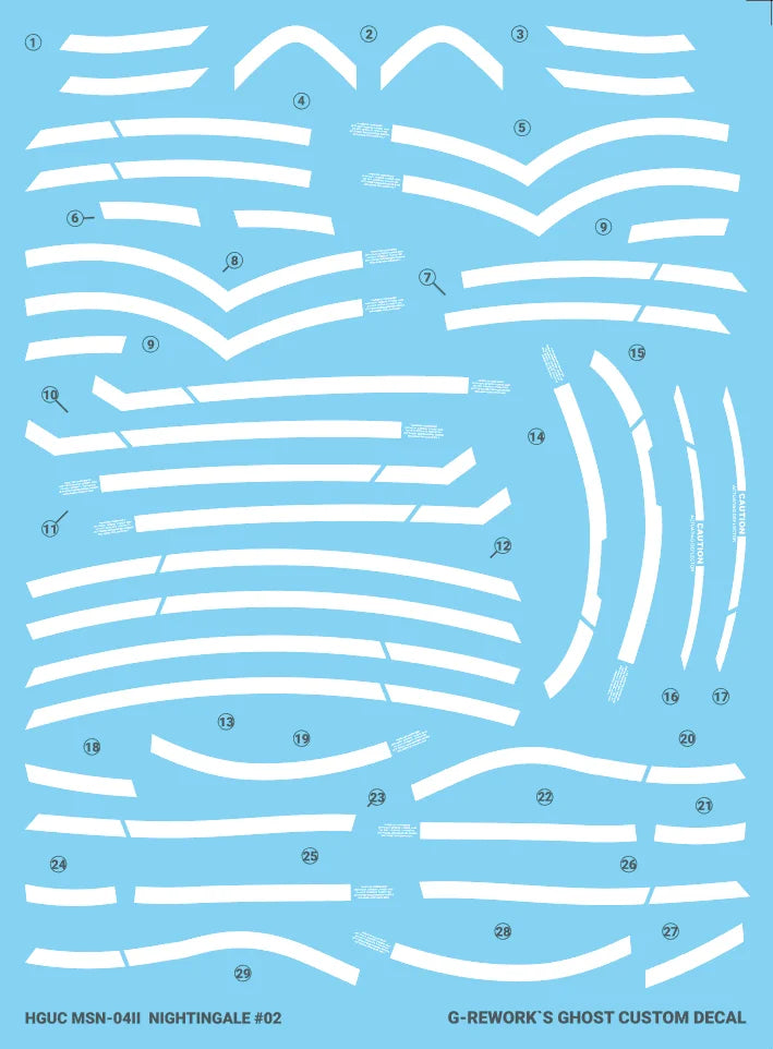 G-Rework Decal - HGUC MSN-04II Nightingale Use