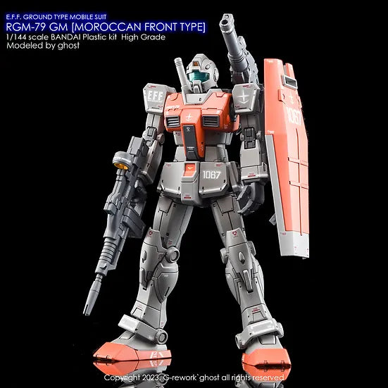G-Rework Decal - HG Gundam Cucuruz Doan's Island RGM-79 GM Moroccan Front Type Use