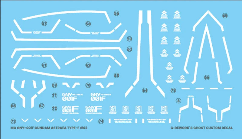 G-Rework Decal - MG GNY-001F Gundam Astraea Type-F Use