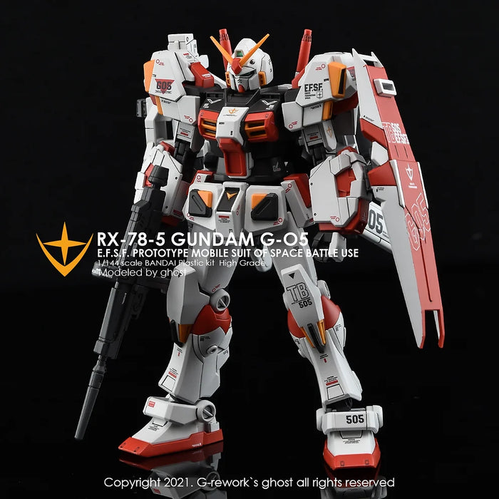 G-Rework Decal - HGUC RX-78-5 Gundam G05 Use