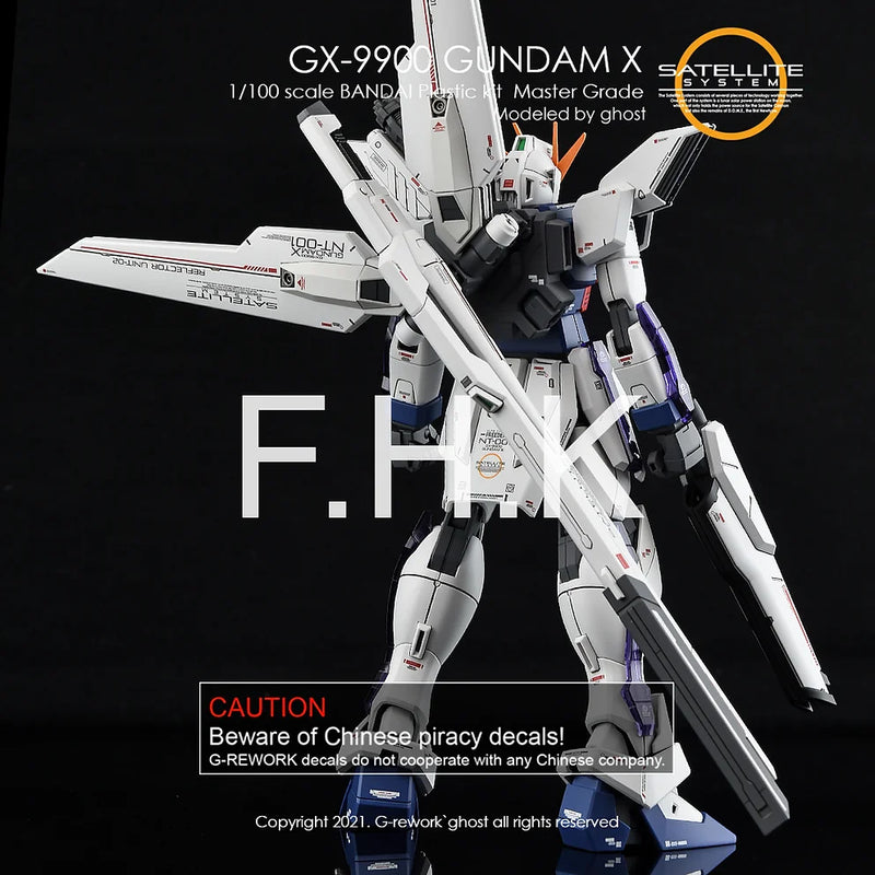 G-Rework Decal - MG GX-9900 X Gundam Use