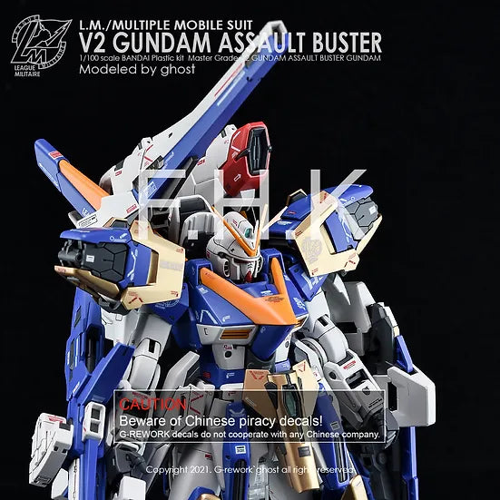 G-Rework Decal - MG LM314V23/24 V2 Gundam Assault Buster Ver.Ka Use