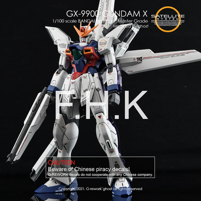 G-Rework Decal - MG GX-9900 X Gundam Use