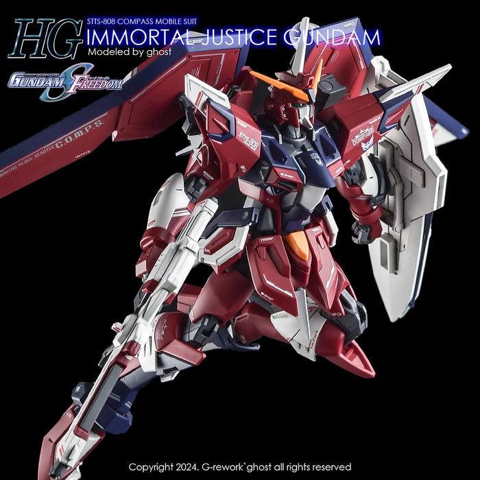 G-Rework Decal - HG STTS-808 Immortal Justice Gundam Use
