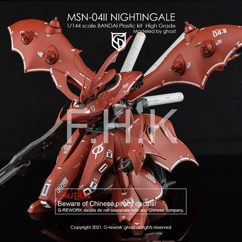 G-Rework Decal - HGUC MSN-04II Nightingale Use