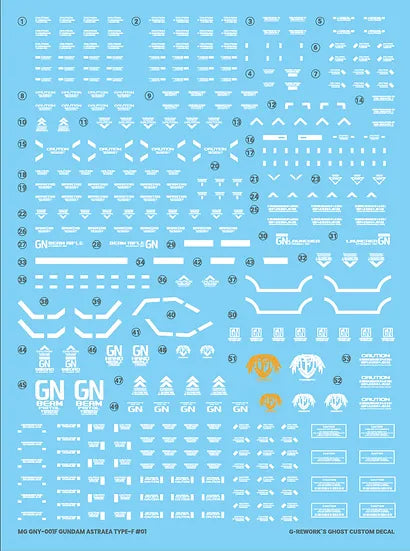 G-Rework Decal - MG GNY-001F Gundam Astraea Type-F Use
