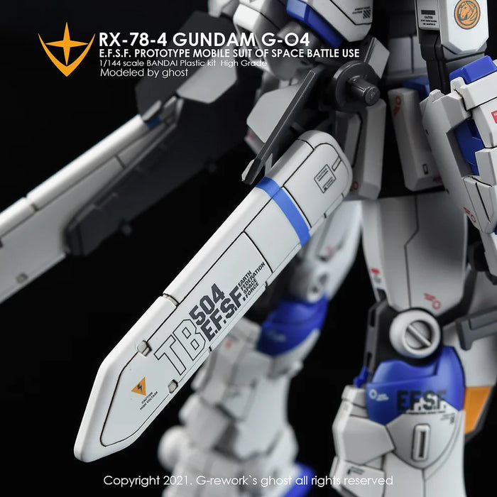 G-Rework Decal - HGUC RX-78-4 Gundam G04 Use