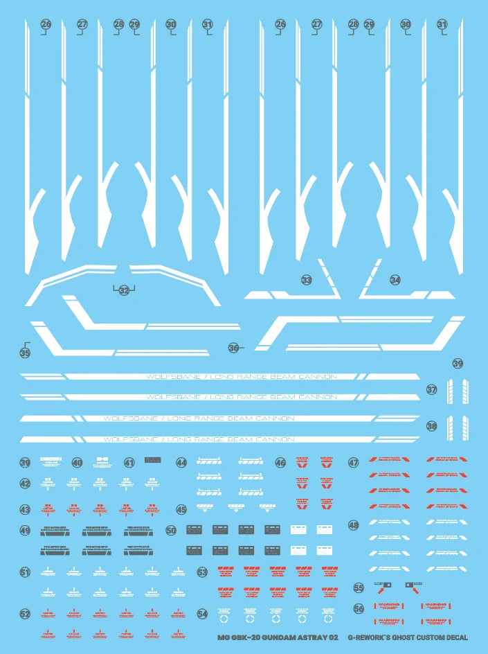 G-Rework Decal - MG GBK-20 Gundam Astray KOR Ver. Use