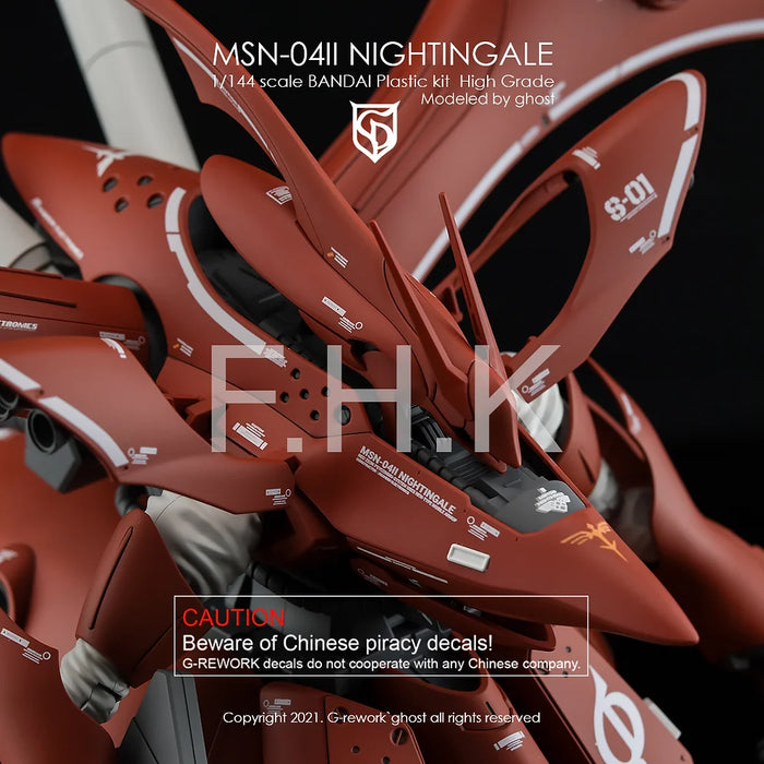 G-Rework Decal - HGUC MSN-04II Nightingale Use