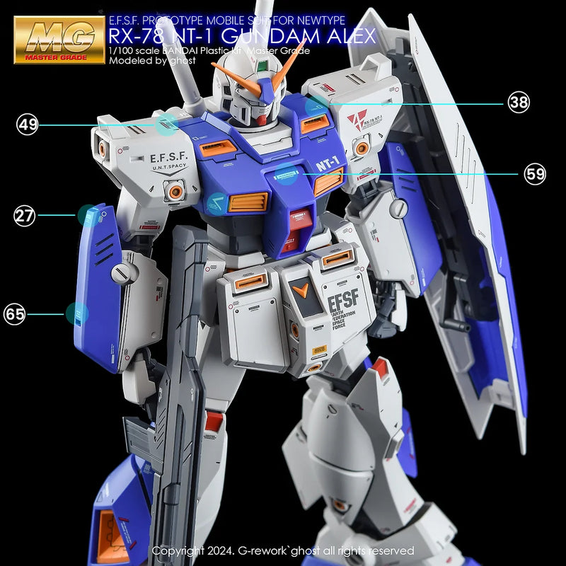 G-Rework Decal - MG RX-78 NT-1 Gundam NT-1 2.0 Use