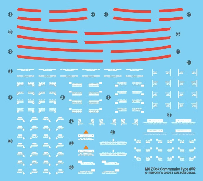 G-Rework Decal - MG MSM-07S Char's Z'Gok Use