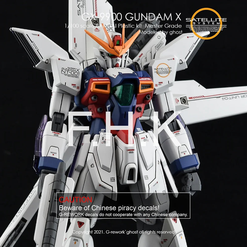 G-Rework Decal - MG GX-9900 X Gundam Use