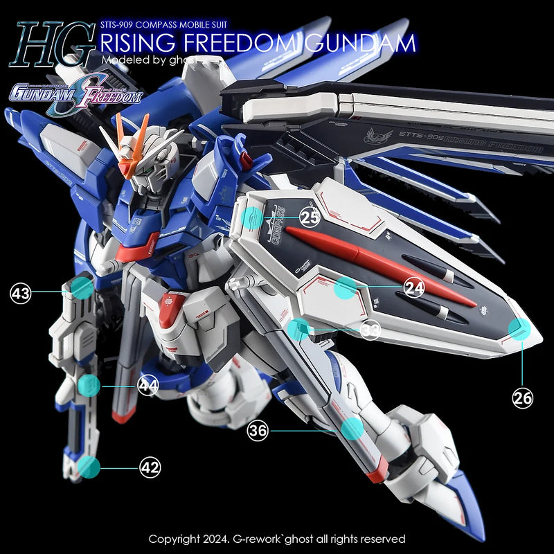 G-Rework Decal - HGCE STTS-909 Rising Freedom Gundam Use
