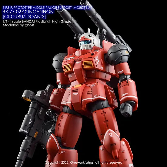 G-Rework Decal - HG Gundam Cucuruz Doan's Island RX-77-2 Guncannon Use