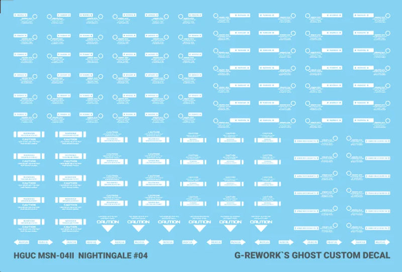 G-Rework Decal - HGUC MSN-04II Nightingale Use