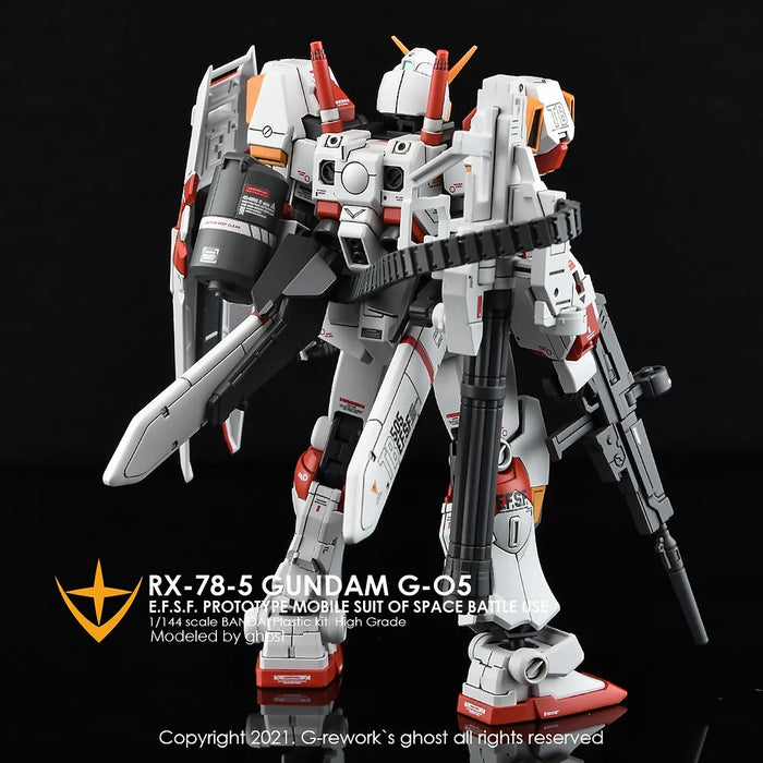 G-Rework Decal - HGUC RX-78-5 Gundam G05 Use