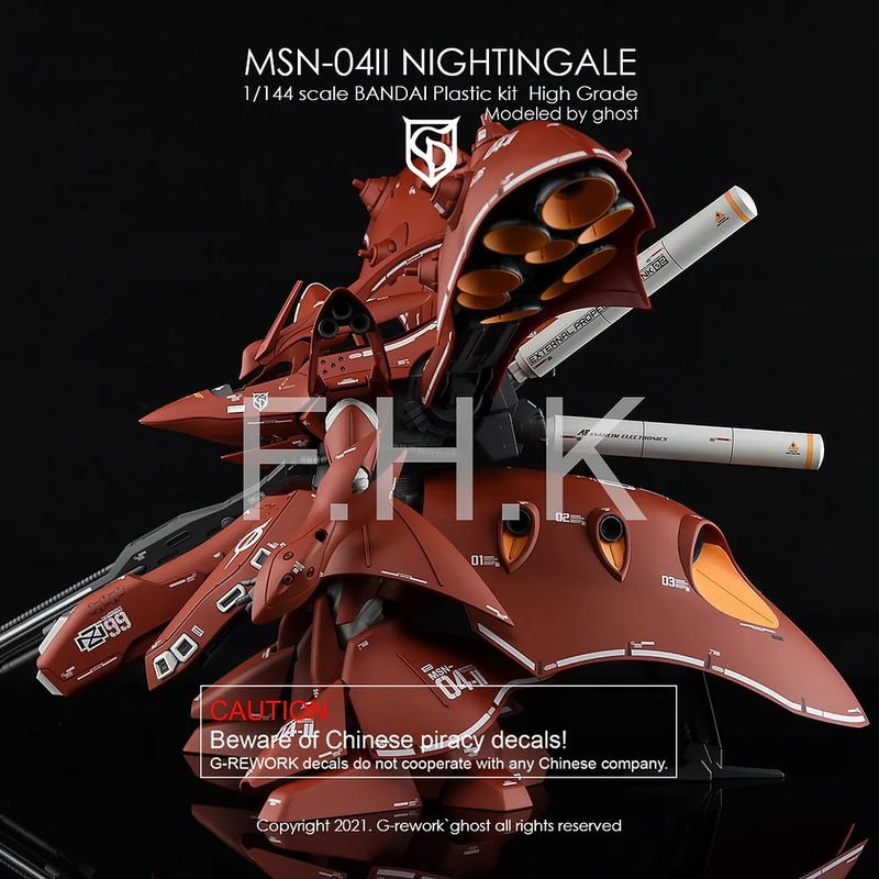 G-Rework Decal - HGUC MSN-04II Nightingale Use