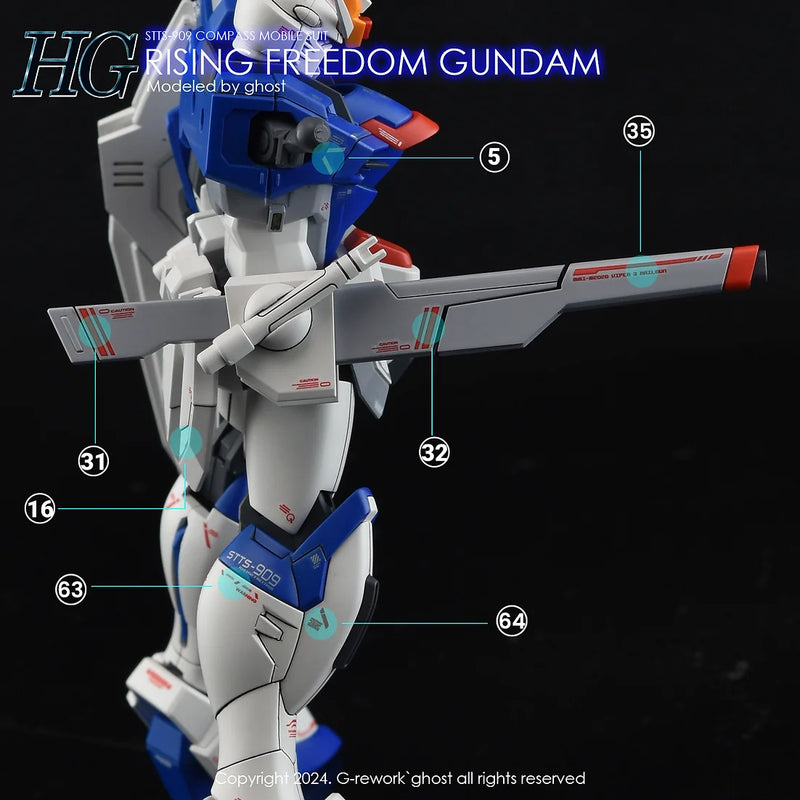 G-Rework Decal - HGCE STTS-909 Rising Freedom Gundam Use
