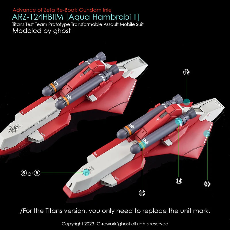 G-Rework Decal - HGUC ARZ-124HB2M Aqua Hambrabi II Use