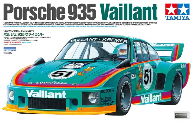 Tamiya 1/20 Porsche 935 Vaillant (Tamiya Grand Prix Colleciton 71