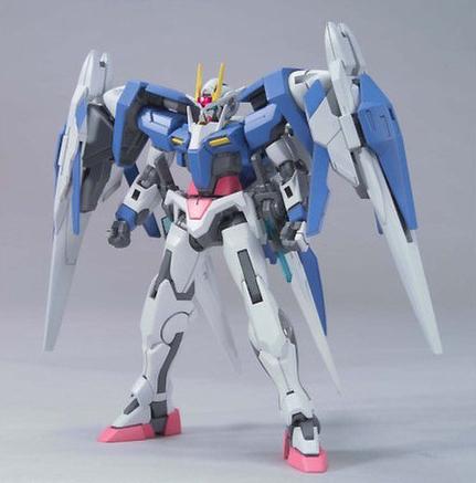 High Grade (HG) Gundam 00 1/144 GN-0000+GNR-010 Gundam 00 Raiser (Designer's Color Ver.)