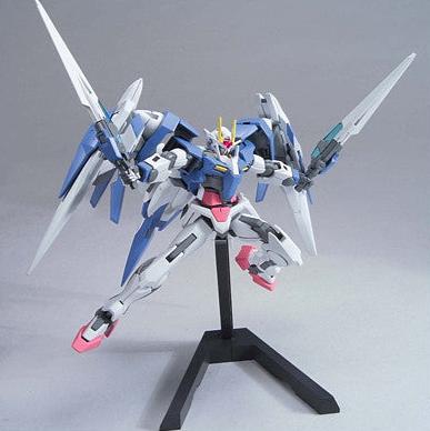 High Grade (HG) Gundam 00 1/144 GN-0000+GNR-010 Gundam 00 Raiser (Designer's Color Ver.)