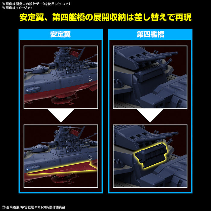 [Pre-order, ETA 2024 Q4 / 2025 Q1] 1/1000 Space Battleship Yamato 3199 (3rd Refurbished Version: Commemorative Paint for Participation Medal Ceremony)