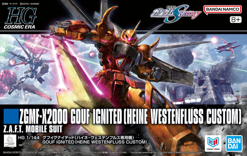 High Grade (HG) HG 1/144 ZGMF-2000 Gouf Ignited (Heine Westenfluss Custom)