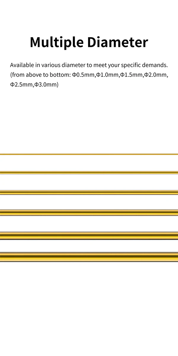 DSPIAE Brass Bars for Modeling (BB-0.5 to BB-3.0)