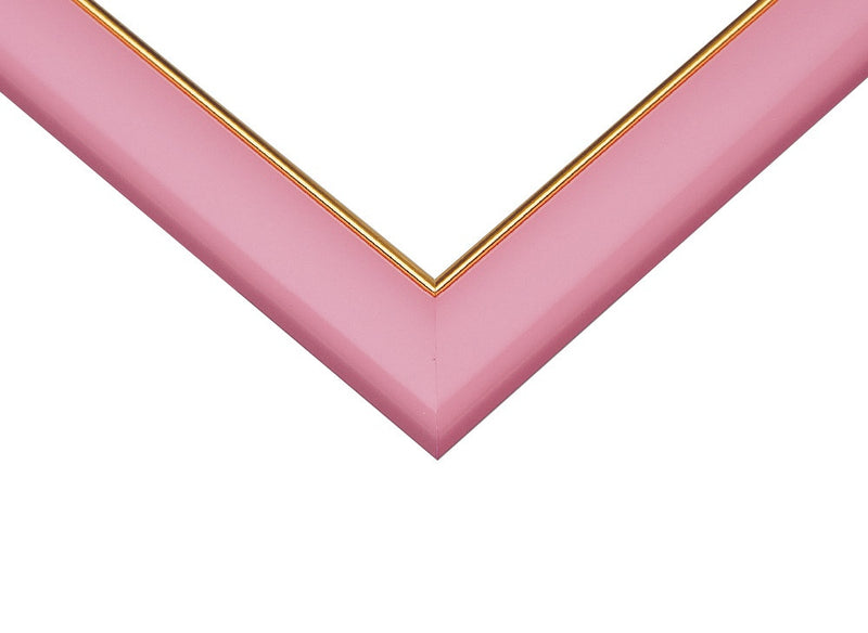 Beverly Jigsaw Puzzle Gold Lacing Braid Wooden Panel Pink : 38 x 26cm (MP031P)