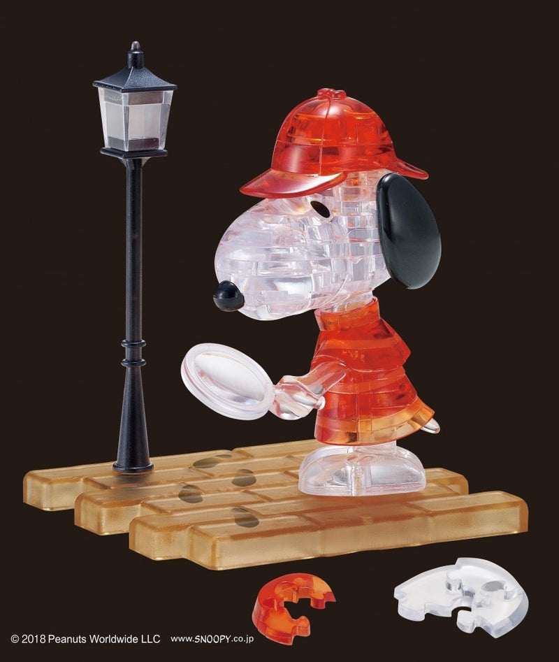 Beverly Crystal Puzzle - Peanuts - Snoopy Detective (34 Pieces) (50231)
