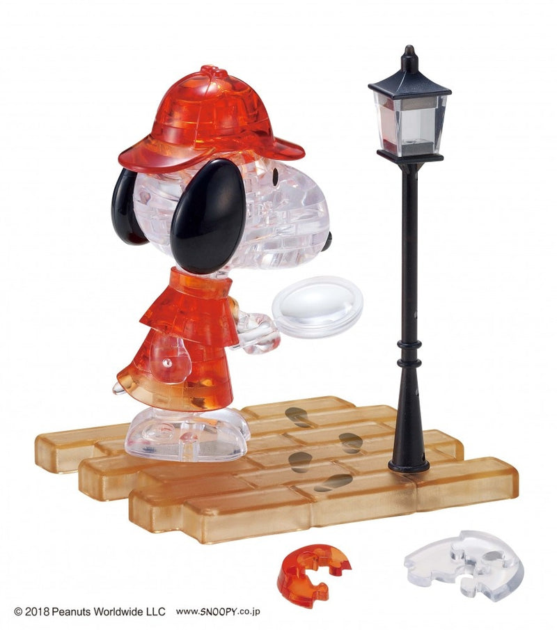 Beverly Crystal Puzzle - Peanuts - Snoopy Detective (34 Pieces) (50231)