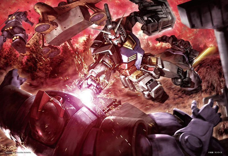 Beverly Micro-piece Jigsaw Puzzle 1000 Pieces - Mobile Suit Gundam: Fierce Battle with the Black Tri-Star (M81-732)