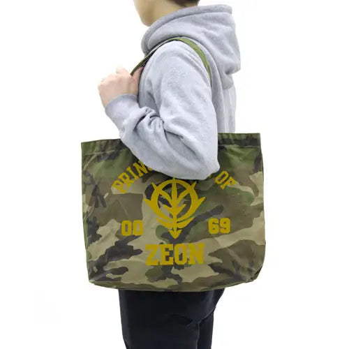 COSPA Mobile Suit Gundam: Zeon Force Camouflage Heavy Canvas Tote Bag / Camouflage