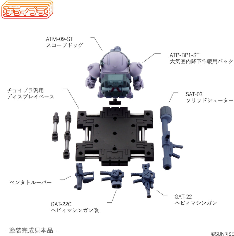 Choi-Pla Votoms Non-Scale Scopedog Equipped with Parachute Sack Melquiya Army Color