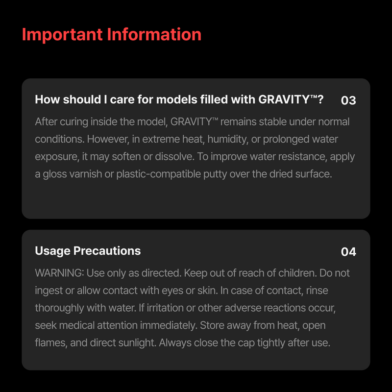 Gunprimer GRAVITY Weight Filler Bundle Set (GV-X2-BS1)