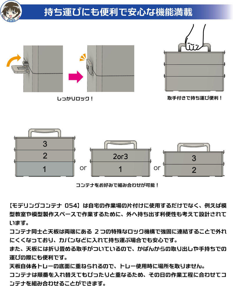 Plamo Improvement Commission (プラモ向上委員会) Modeling Container 054 Smoke (PMKJ016BK)