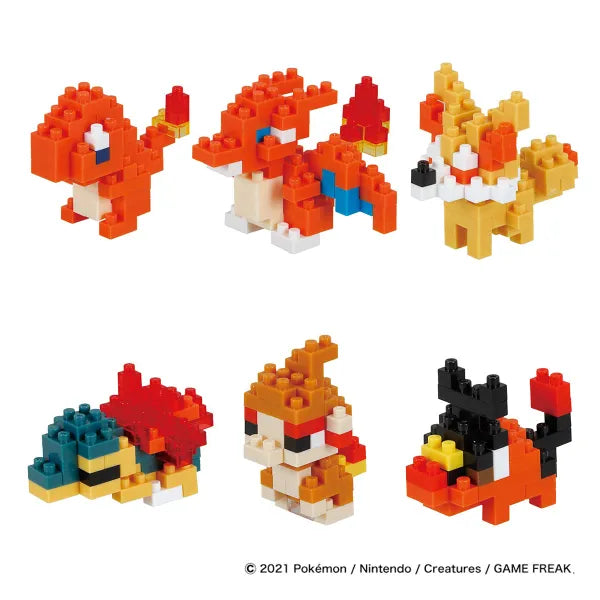 nanoblock Mininano Series - Pokemon - Type Fire Set 1 (Full Set of 6)