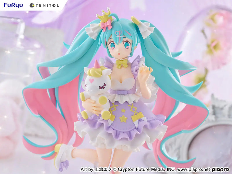 Furyu Tenitol Figure - Hatsune Miku - Yumekawa Princess Lavender Ver.