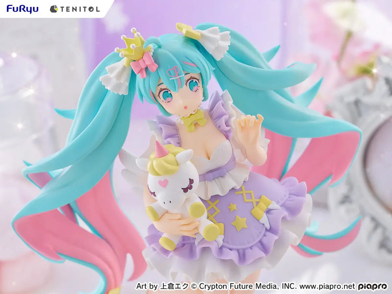 Furyu Tenitol Figure - Hatsune Miku - Yumekawa Princess Lavender Ver.