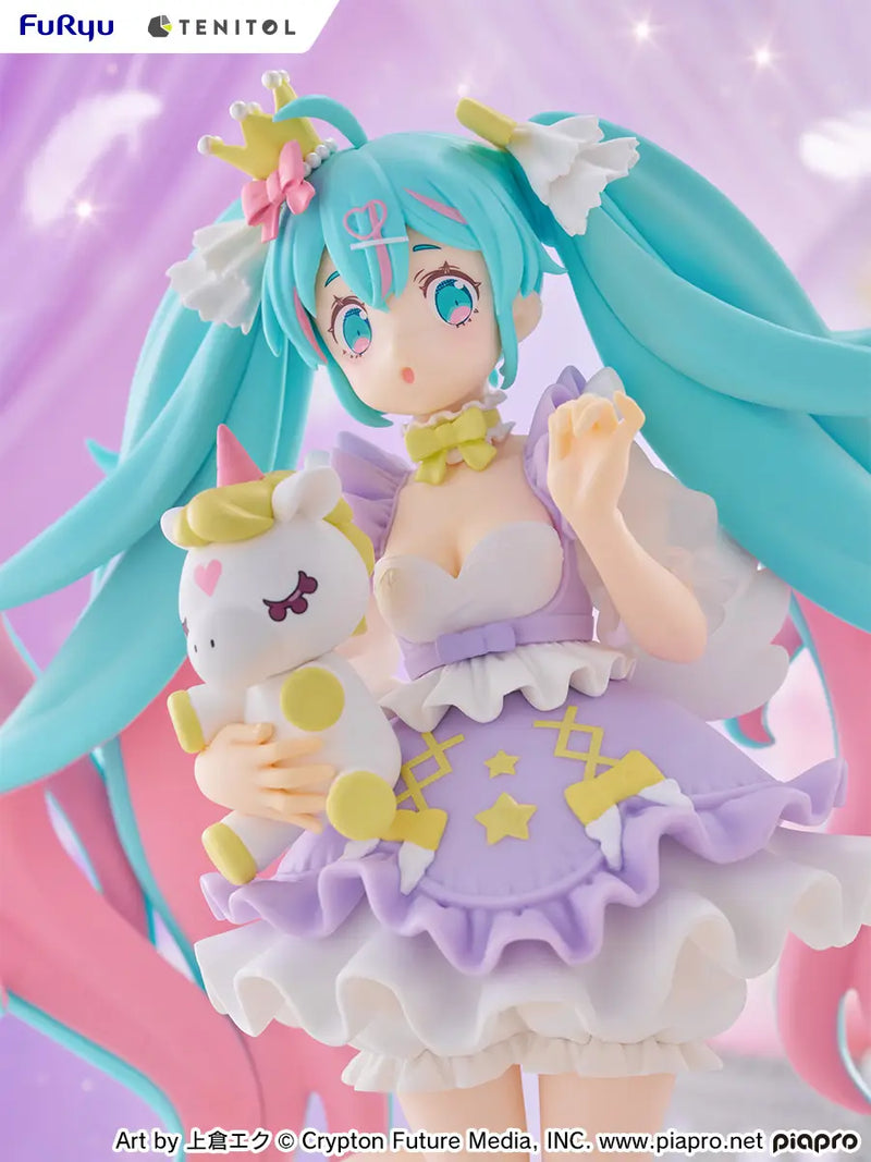 Furyu Tenitol Figure - Hatsune Miku - Yumekawa Princess Lavender Ver.